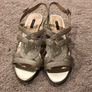 Alex Marie sling back wedges